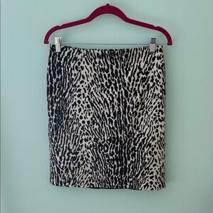Talbots size 6p animal print skirt